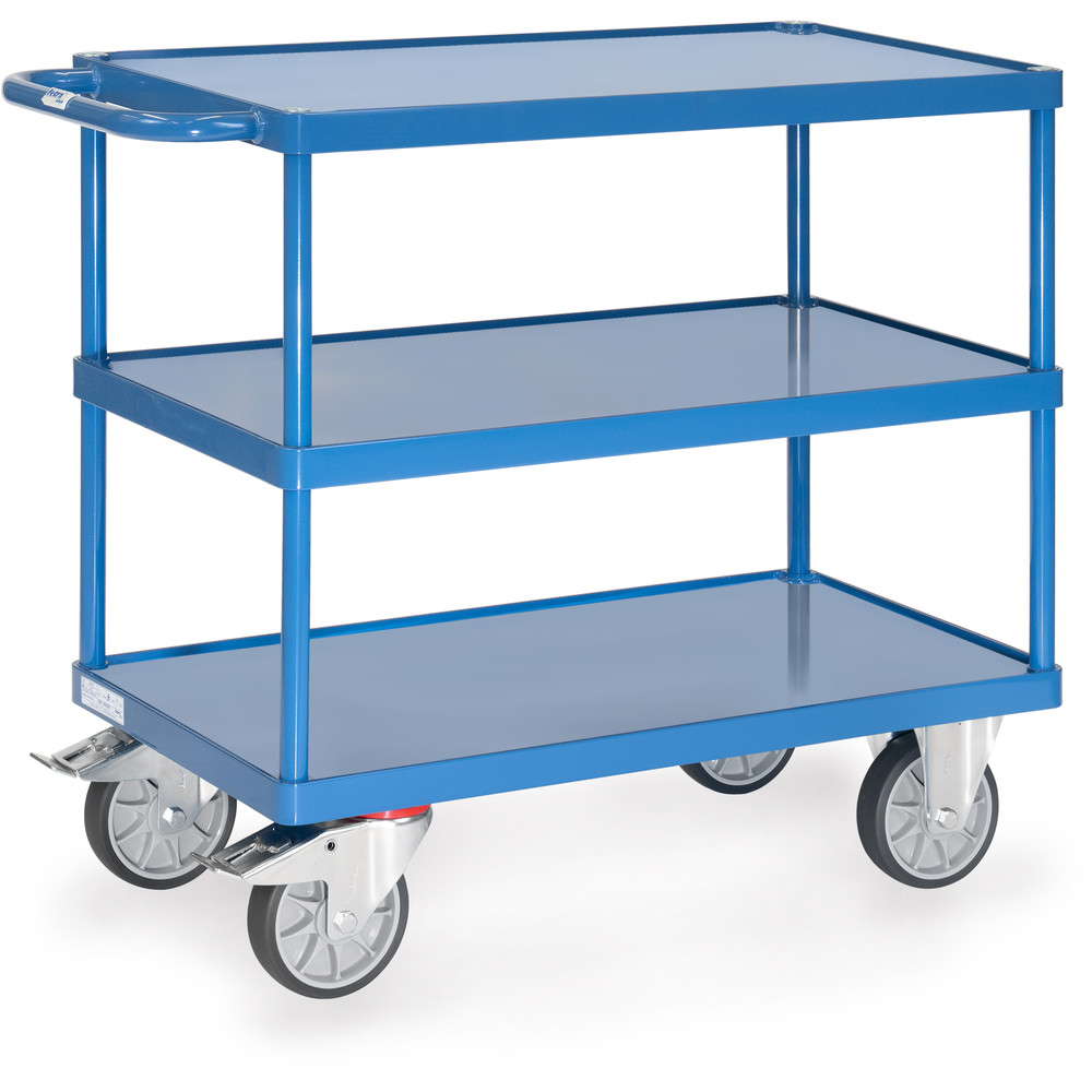 fetra® Carrello con vaschette di acciaio 2420W