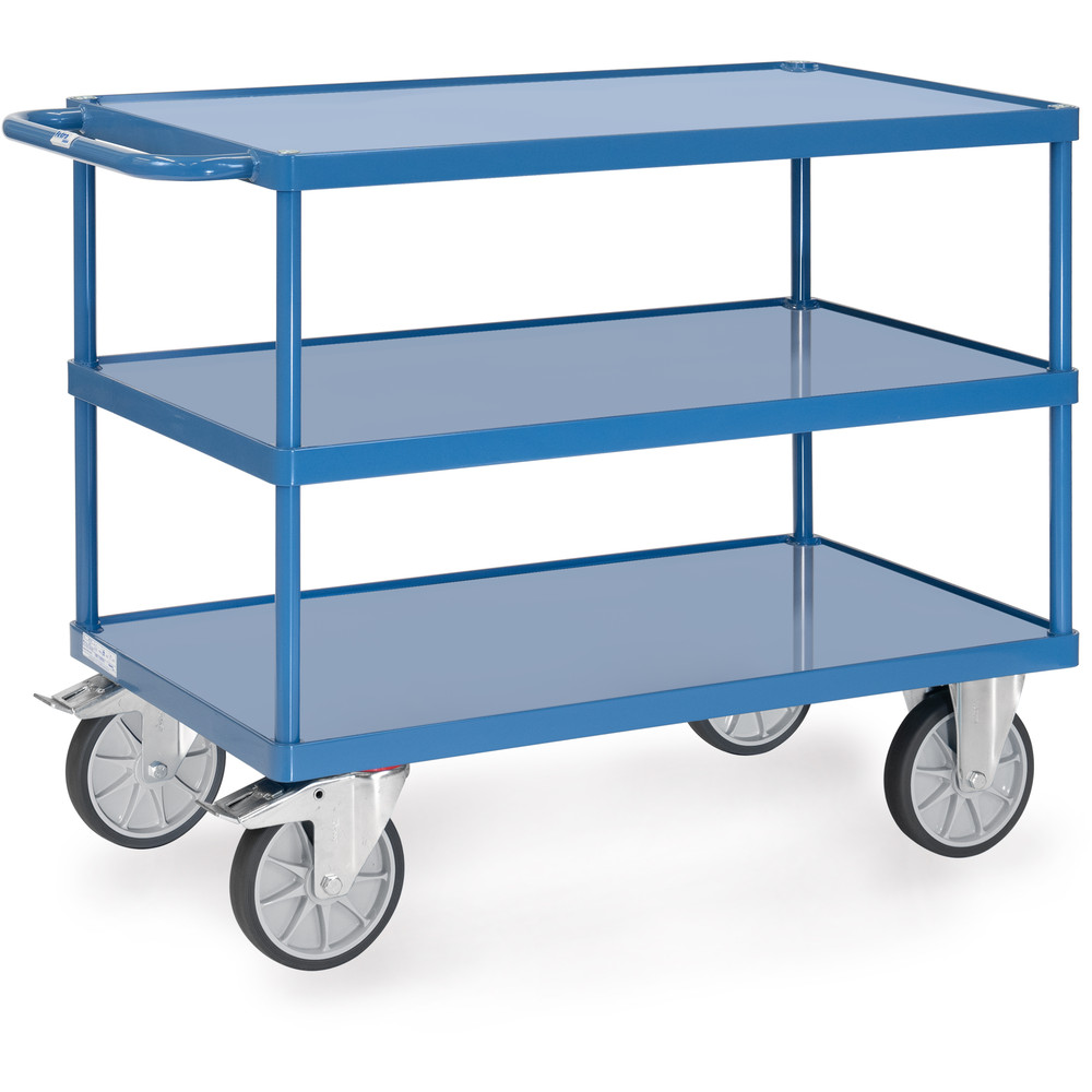 fetra® Carrello con vaschette di acciaio 2421W
