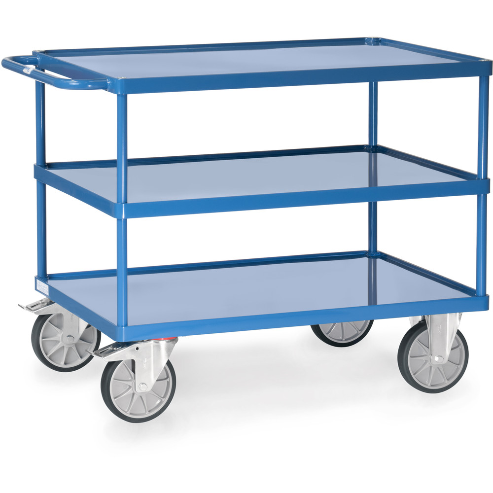 fetra® Carrello con vaschette di acciaio 2422W