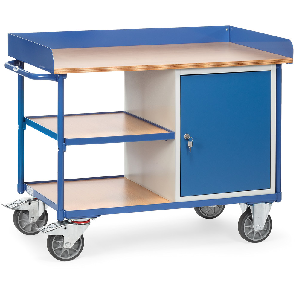 fetra® Carrello da officina con piani di lavoro 2435