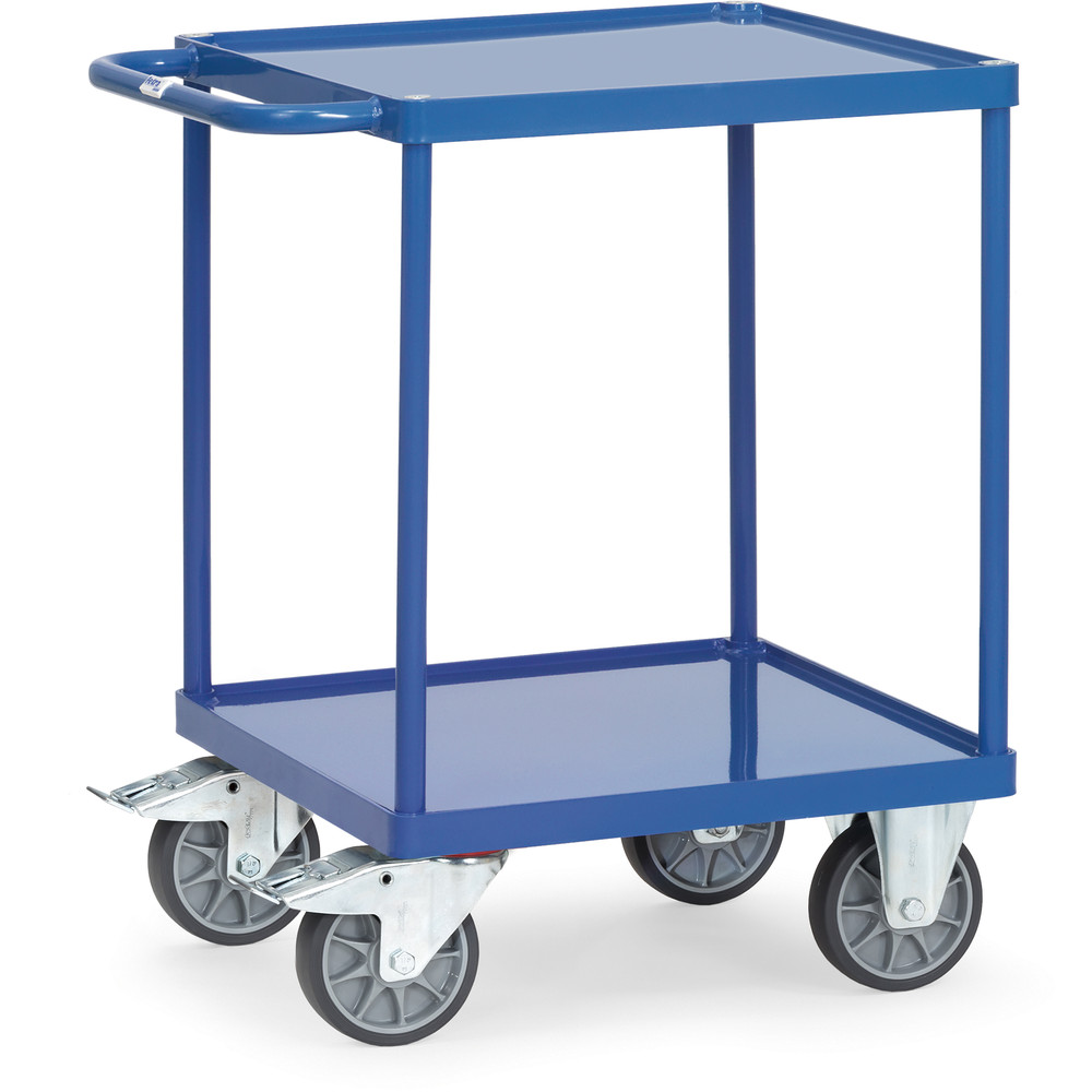 fetra® Carrello con vaschette di acciaio 2496W