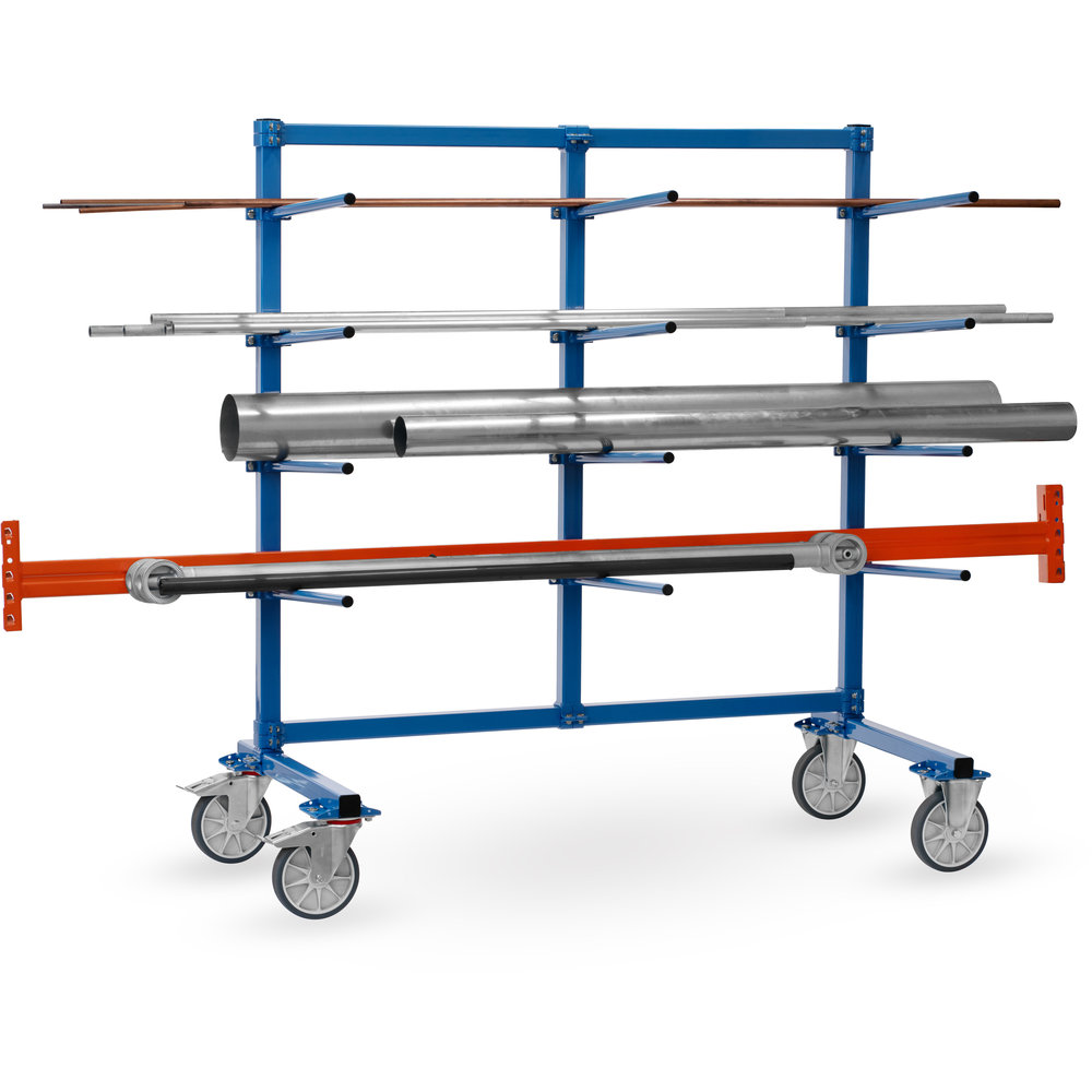 fetra® Carrello con braccio supporto con tubo PVC 4618-1