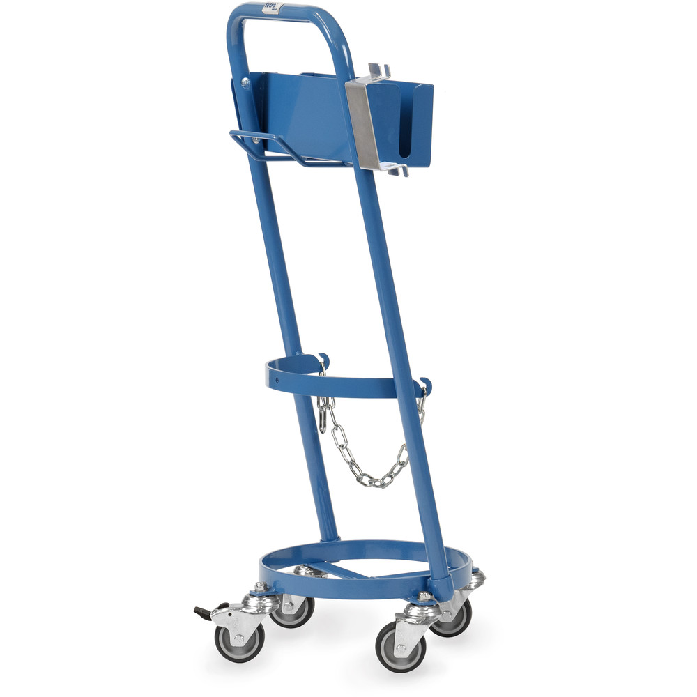 fetra® Carrellino portabombole in acciaio 51300T-SB