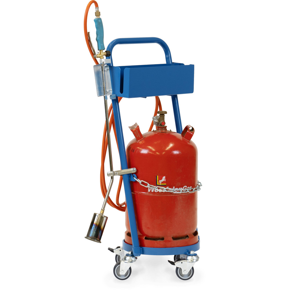 fetra® Carrellino portabombole in acciaio 51300T-SB