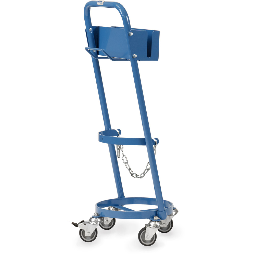 fetra® Carrellino portabombole in acciaio 51300T-S