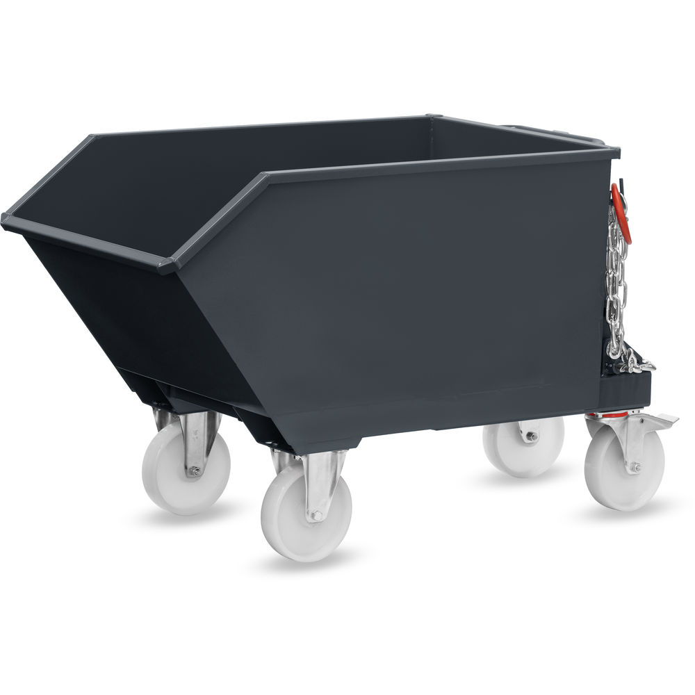 fetra® Contenitore ribaltabile con rulli 6230R-7016