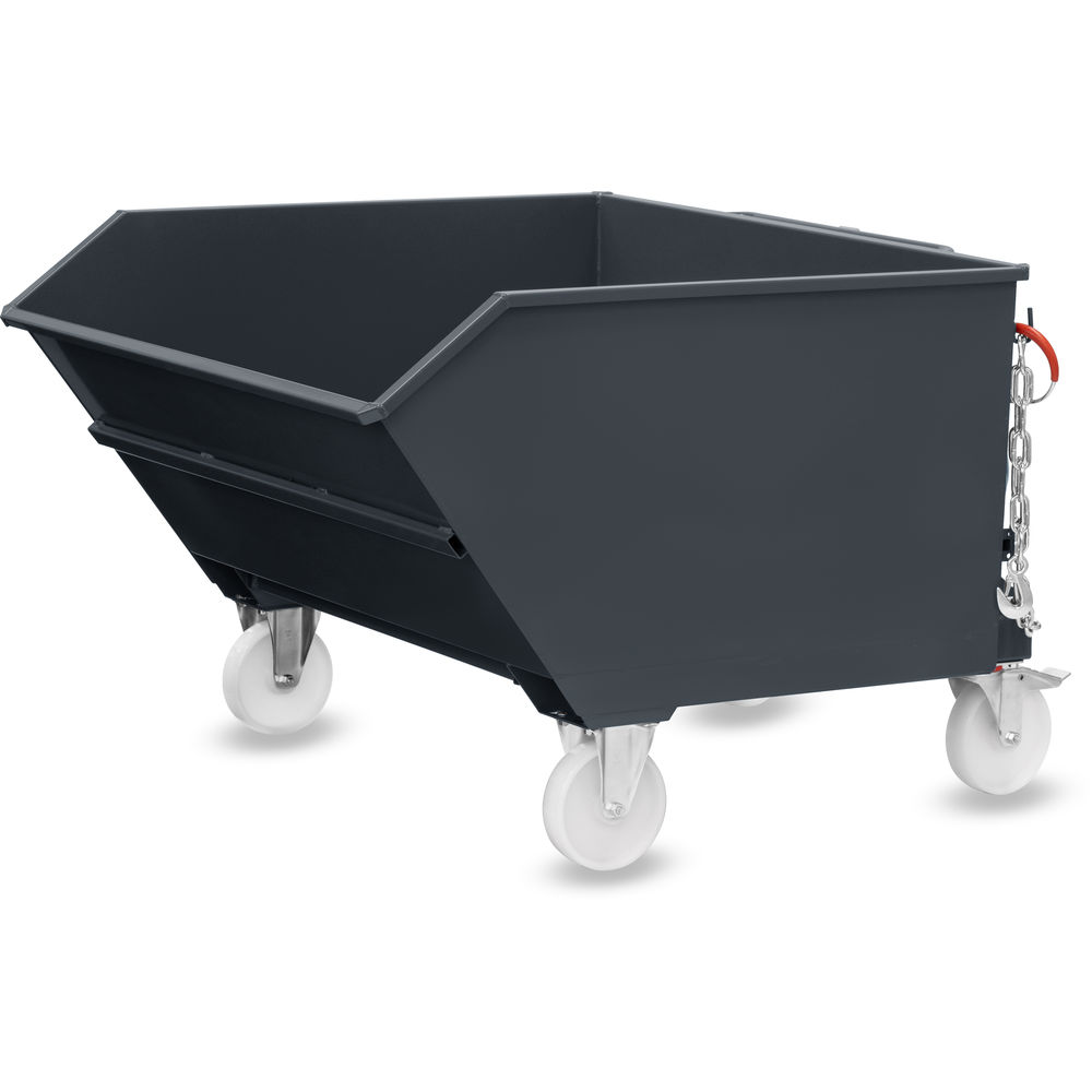 fetra® Contenitore ribaltabile con rulli 6275R-7016