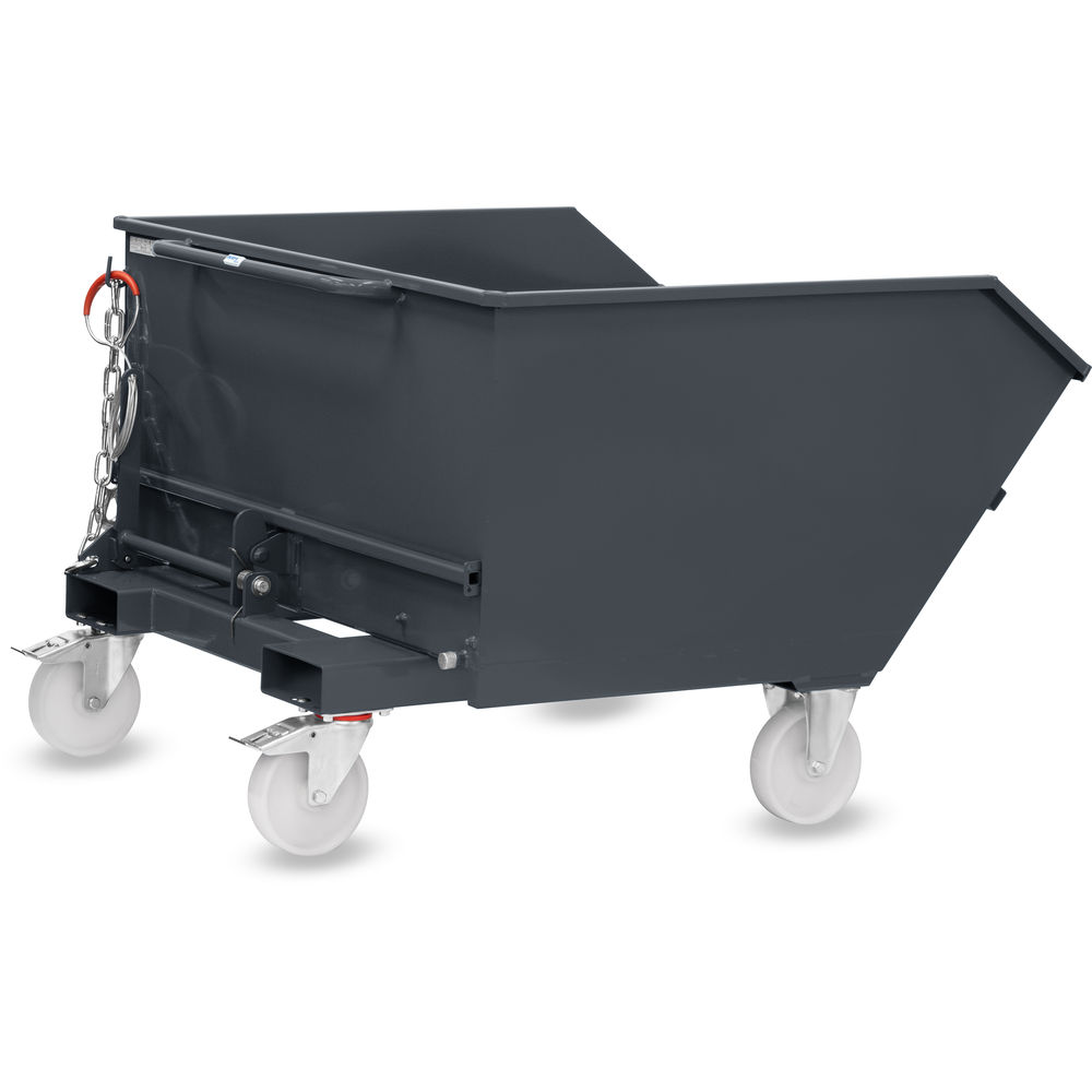 fetra® Contenitore ribaltabile con rulli 6275R-7016