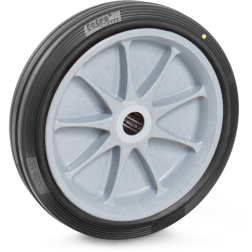 fetra® Ruota in gomma piena ESD 70417 - 260 x 56 mm