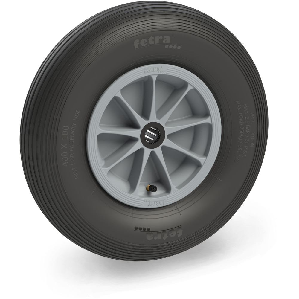 fetra® Ruota pneumatica 72120G - 400 x 100 mm