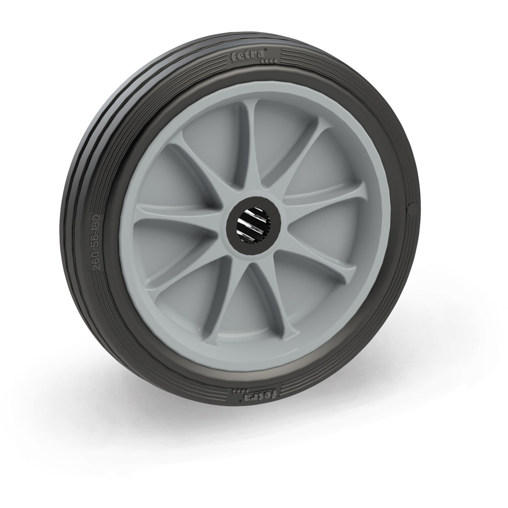 fetra® Ruota in gomma piena 72217G - 260 x 56 mm