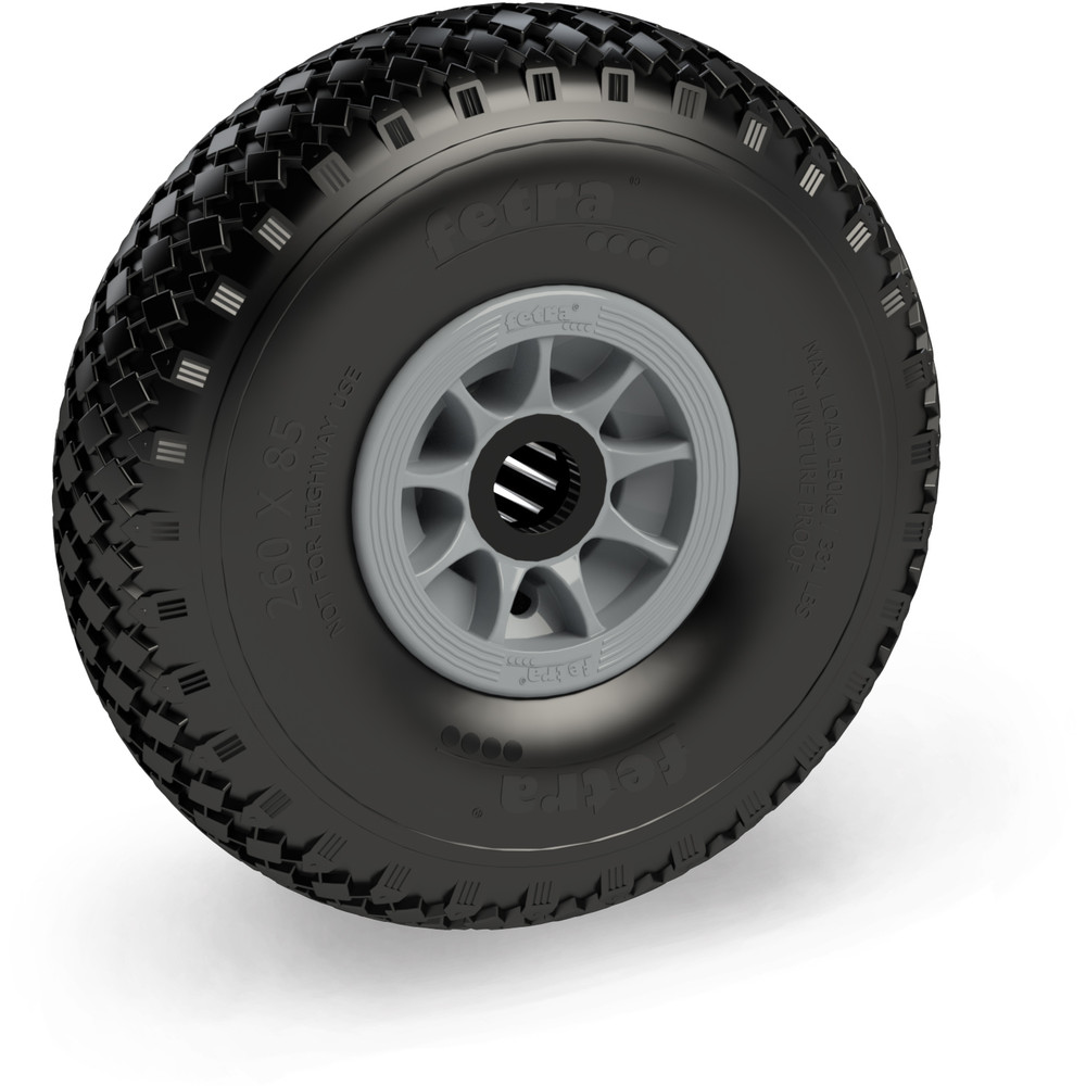 fetra® Ruota in PU 72607G - 260 x 85 mm