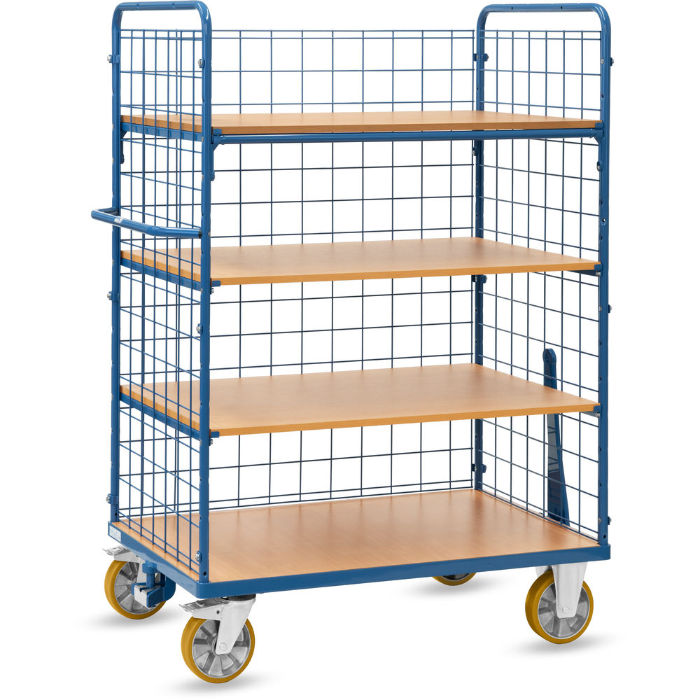 fetra® Carrello a ripiani con rete metallica 8413-1-RZ