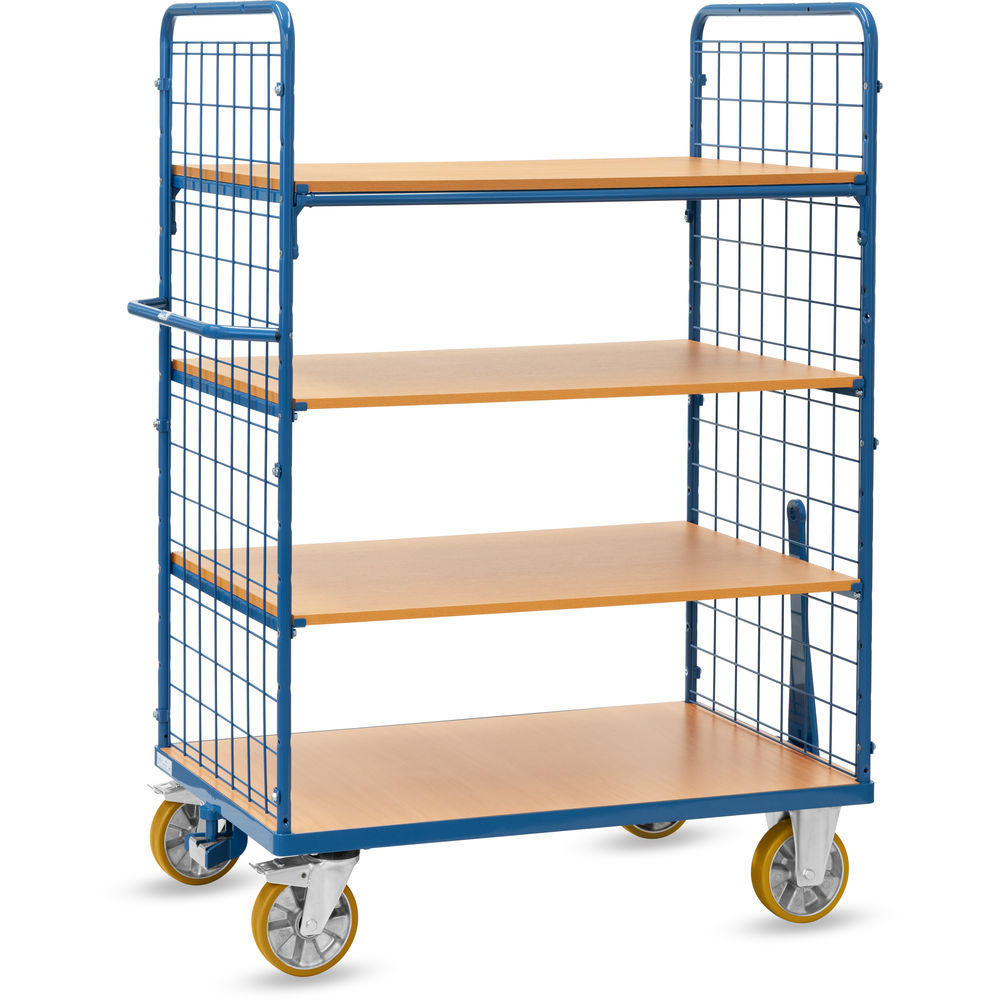 fetra® Carrello a ripiani con rete metallica 8413-RZ