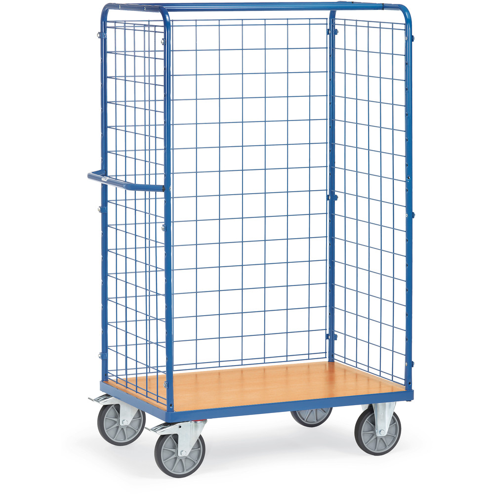 fetra® Carrello portapacchi con pareti in rete 8581-1