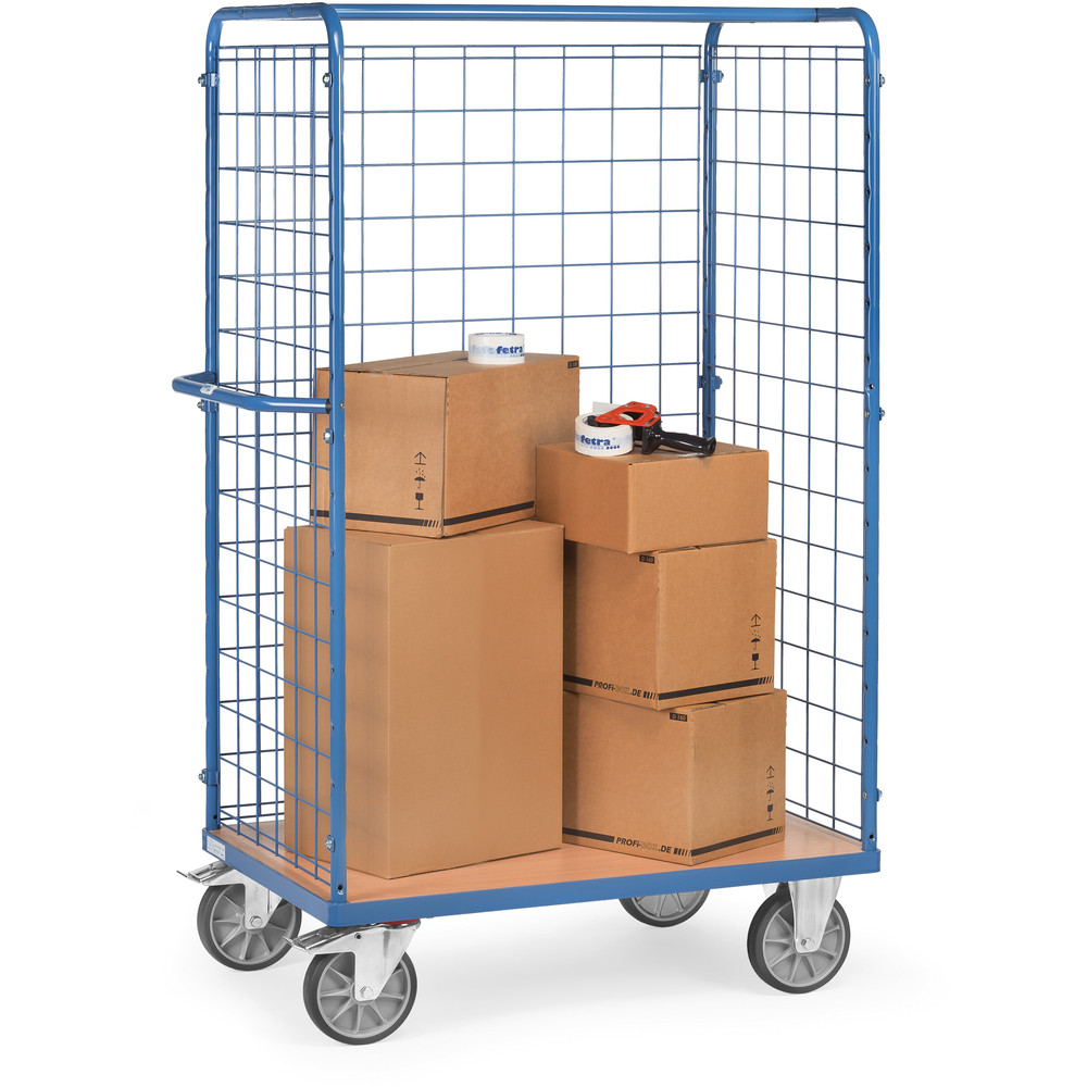 fetra® Carrello portapacchi con pareti in rete 8581-1
