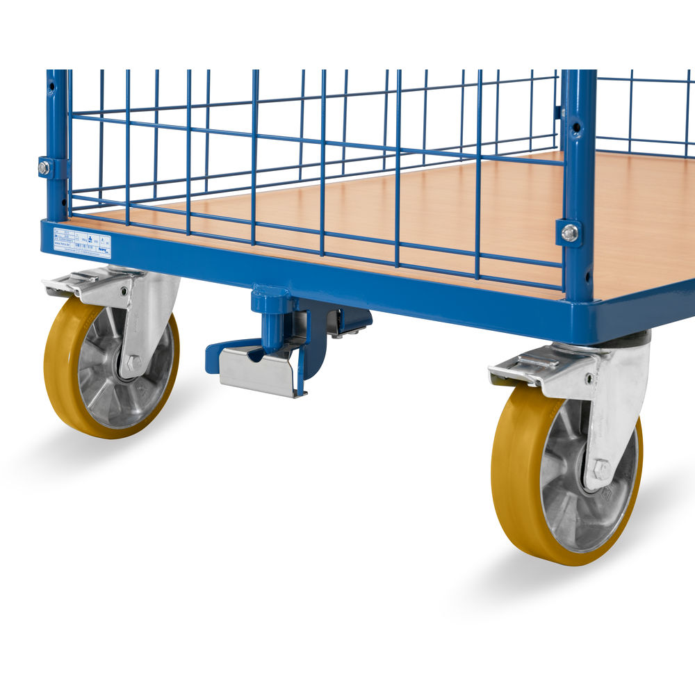 fetra® Carrello a ripiani con rete metallica 8413-1-RZ