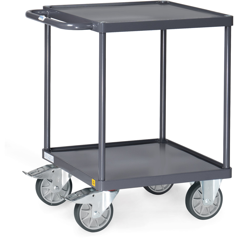 fetra® Carrello ESD con vaschette di acciaio 9496W