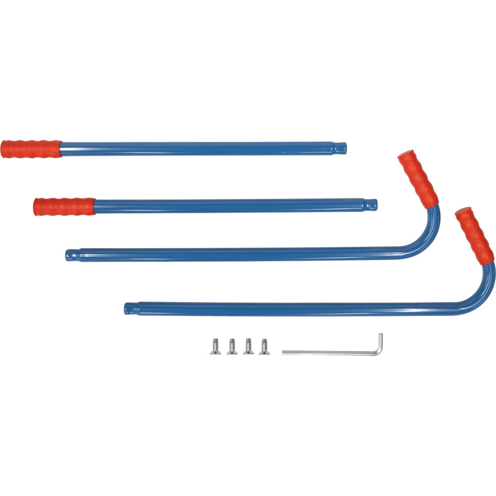 fetra® Set con 4 palos E2580 per carrello con montanti laterali